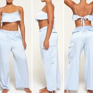 Skims Silk Cargo Pant Glacier